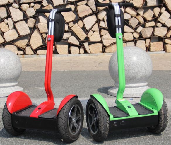 green and red segway